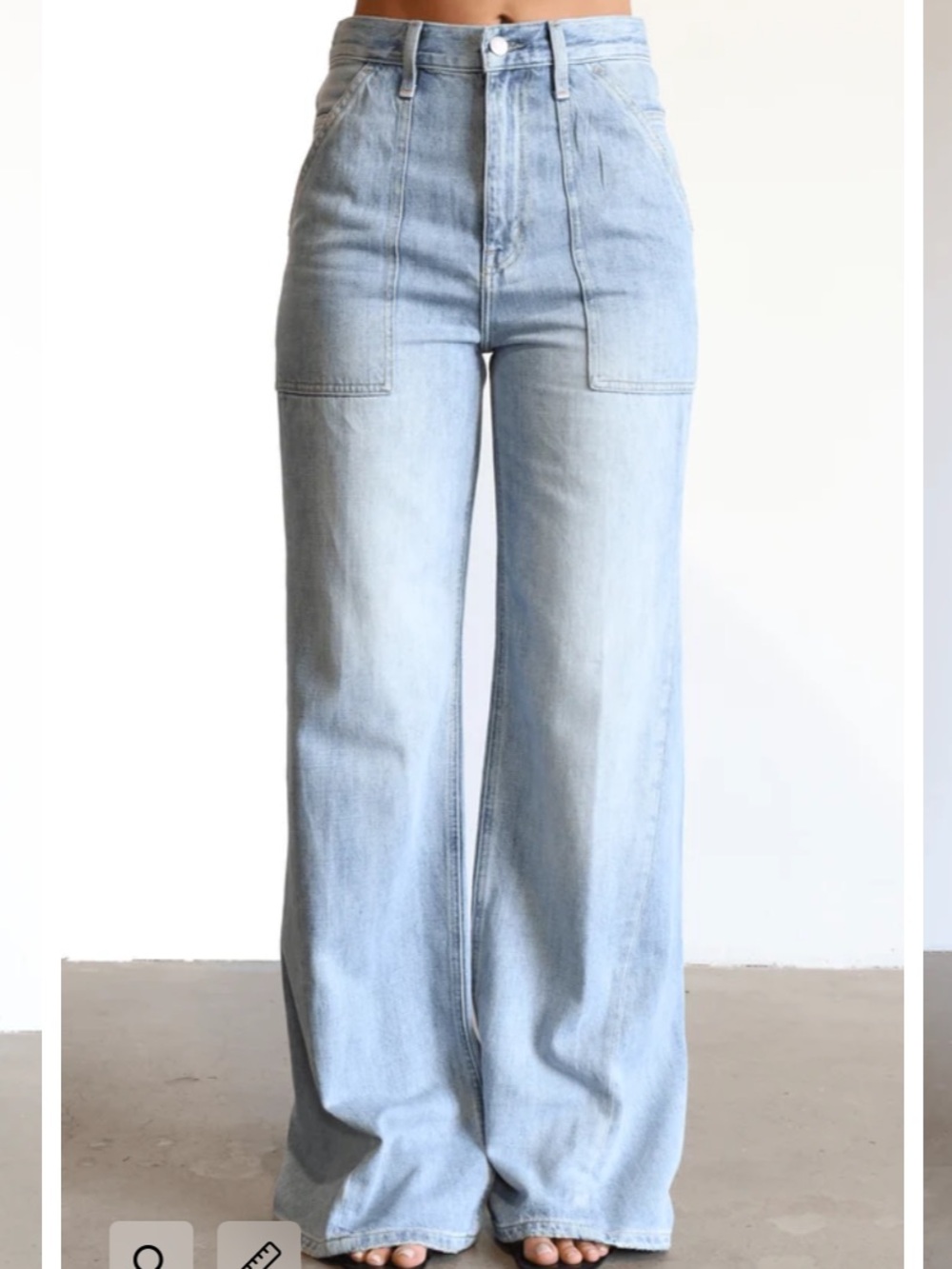 pistola the ruby Light Blue High-Rise Wide Leg Jeans